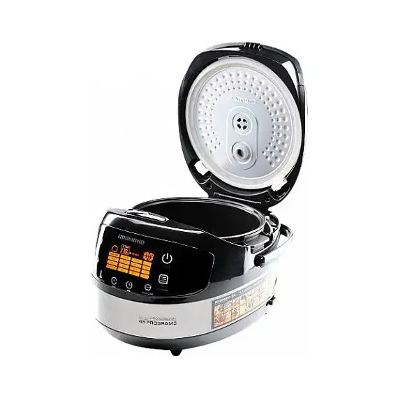 МУЛЬТИВАРКА REDMOND RMC-M90EU, ЧЕРНЫЙ/ НЕРЖАВЕЮЩАЯ СТАЛЬ