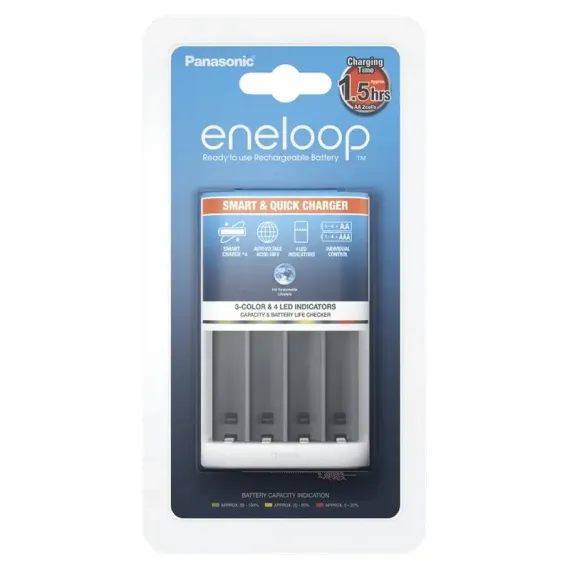 ЗАРЯДНОЕ УСТРОЙСТВО PANASONIC BQ-CC55E, БЕЛЫЙ