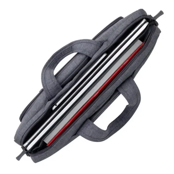 СУМКА ДЛЯ НОУТБУКА RIVACASE ALPENDORF, 15.6", ПОЛИЭСТЕР, СЕРЫЙ