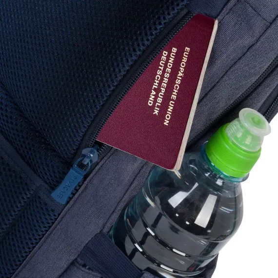 РЮКЗАК ДЛЯ НОУТБУКА RIVACASE SUZUKA, 15.6", ПОЛИЭСТЕР, СИНИЙ