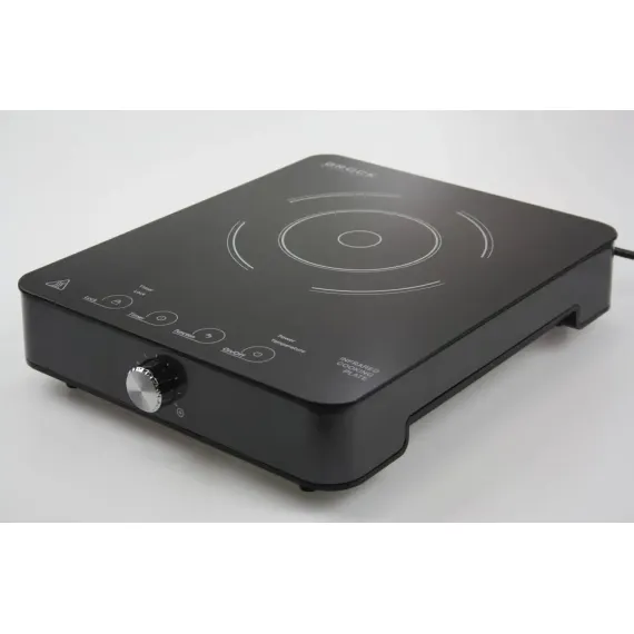 ЭЛЕКТИЧЕСКАЯ НАСТОЛЬНАЯ ПЛИТА BROCK HPI1001GY, ЧЁРНЫЙ