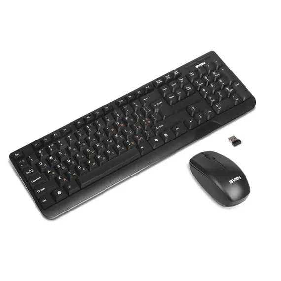 SET TASTATURA + MOUSE SVEN COMFORT 3300, FARA FIR, NEGRU