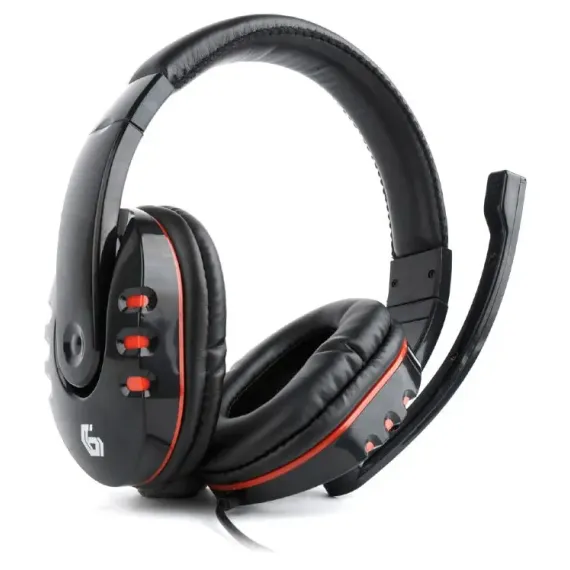 CASTI GAMING GEMBIRD GHS-402, CU FIR, NEGRU/ROSU