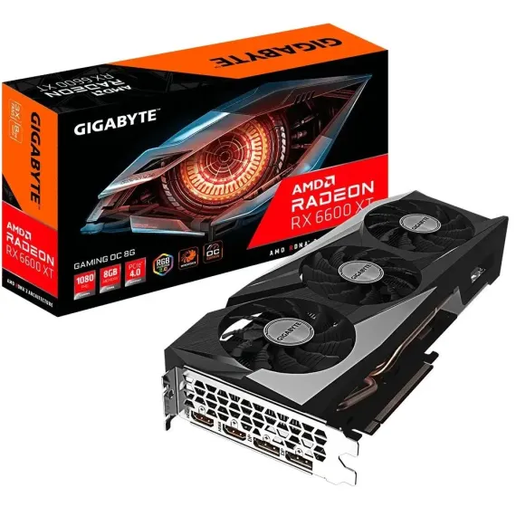 ВИДЕОКАРТА GIGABYTE GV-R66XTGAMING OC-8GD,  8GB GDDR6 128БИТ