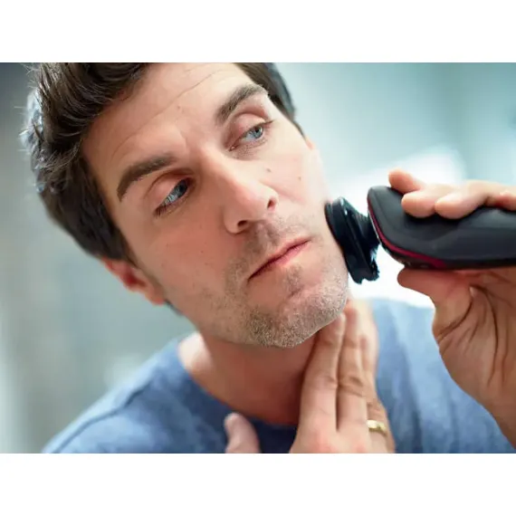 APARAT DE RAS ELECTRIC PHILIPS SHAVER SERIES 5000 S5130/06, NEGRU / ROSU