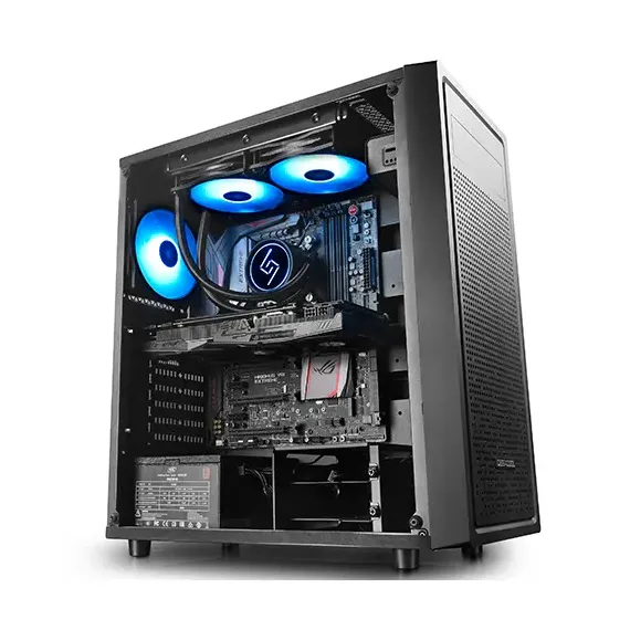 КОМПЬЮТЕРНЫЙ КОРПУС DEEPCOOL E-SHIELD, MIDI-TOWER, ATX, ЧЁРНЫЙ