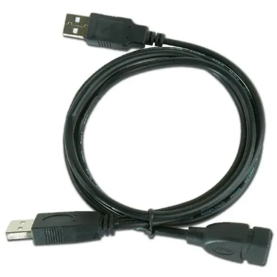 КОММУНИКАЦИОННЫЙ КАБЕЛЬ CABLEXPERT CCP-USB22-AMAF-3, 2AM/AF/USB TYPE-A (F), 0,9М, ЧЁРНЫЙ