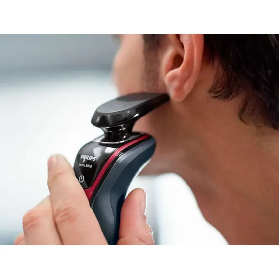 APARAT DE RAS ELECTRIC PHILIPS SHAVER SERIES 5000 S5130/06, NEGRU / ROSU