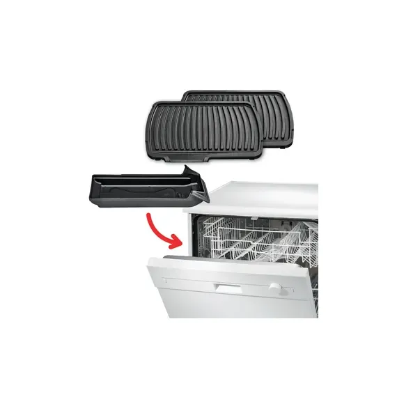 GRATAR ELECTRIC TEFAL ULTRACOMPACT, 2000W, ARGINTIU