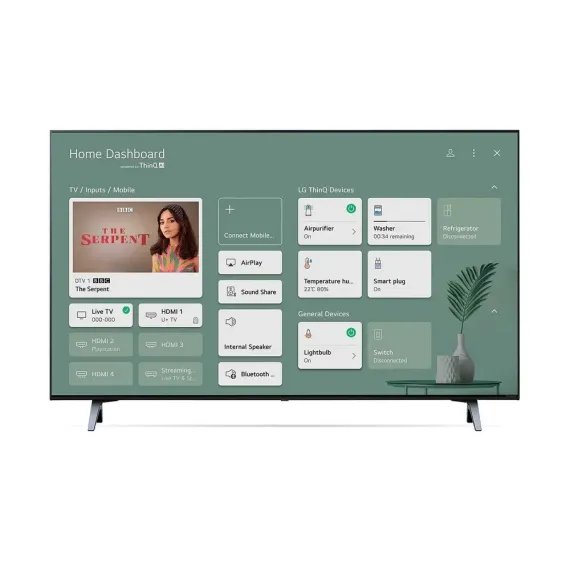 43" LED SMART TV LG 43NANO756PA, 3840X2160 4K UHD, WEBOS, NEGRU