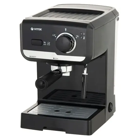 ESPRESSOR MANUAL VITEK VT-1502, 1050W, NEGRU