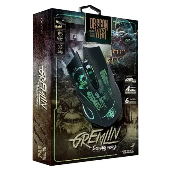 ИГРОВАЯ МЫШЬ QUMO GREMLIN, ЧЁРНЫЙ