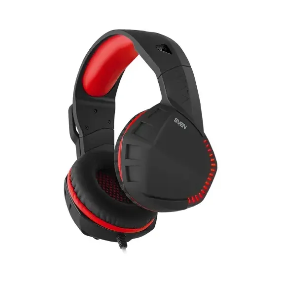 CASTI GAMING SVEN AP-U989MV, CU FIR, NEGRU/ROSU