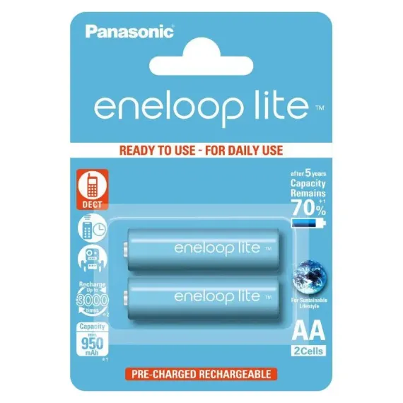 ACUMULATORI PANASONIC BK-3LCCE, AA, 950MAH, 2BUC.