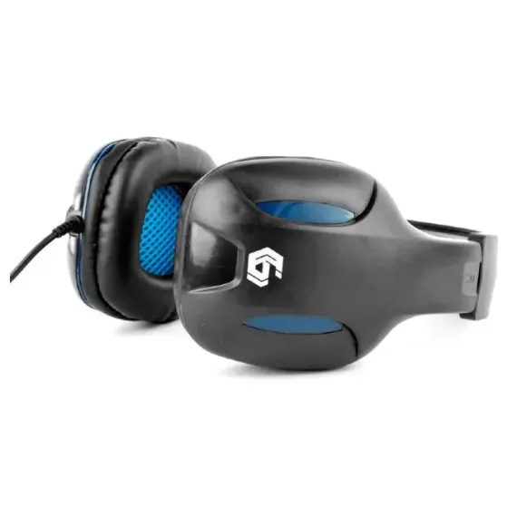 CASTI GAMING GEMBIRD GHS-04, CU FIR, NEGRU/ALBASTRU