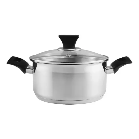 КАСТРЮЛЯ POLARIS VERDE-20C, 3Л, СЕРЕБРИСТЫЙ