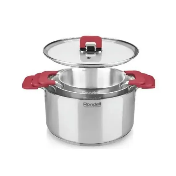 НАБОР КАСТРЮЛЬ RONDELL RDS-940, 5,2Л, 24СМ, НЕРЖАВЕЮЩАЯ СТАЛЬ