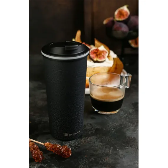 ТЕРМОКРУЖКА POLARIS KONTUR-500TM, 0,5Л, ЧЁРНЫЙ