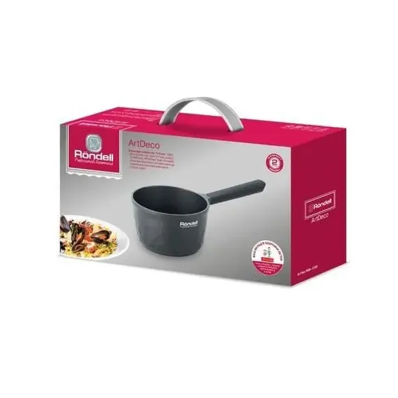 КОВШ RONDELL RDA-1253, 1,5Л, ЧЁРНЫЙ