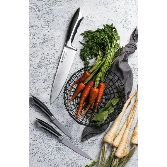 НАБОР НОЖЕЙ POLARIS MILLENNIUM-3SS, ЧЁРНЫЙ