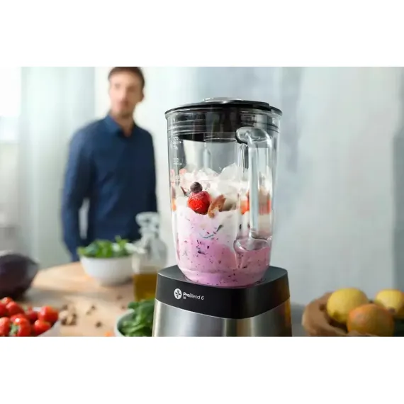 BLENDER STATIONAR PHILIPS HR3655/00, ARGINTIU