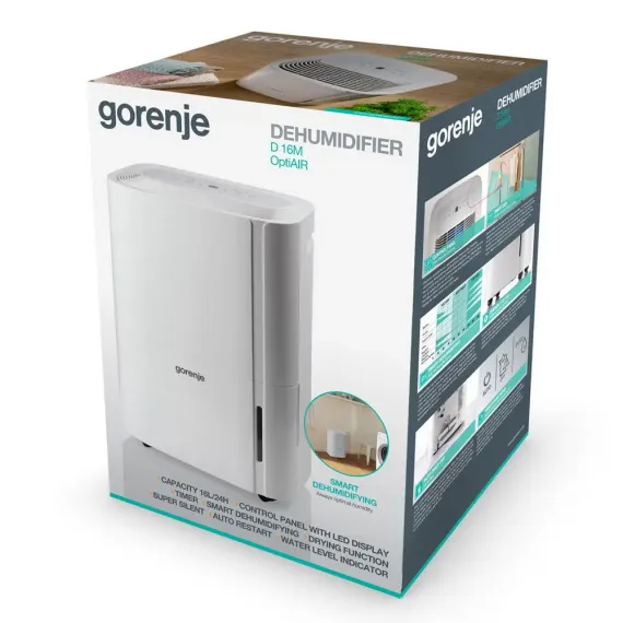 ОСУШИТЕЛЬ ВОЗДУХА GORENJE D16M, БЕЛЫЙ