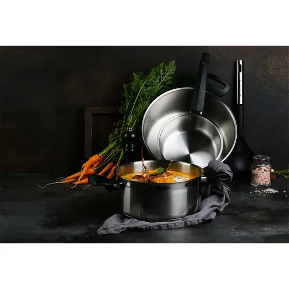 КАСТРЮЛЯ POLARIS VERDE-20C, 3Л, СЕРЕБРИСТЫЙ