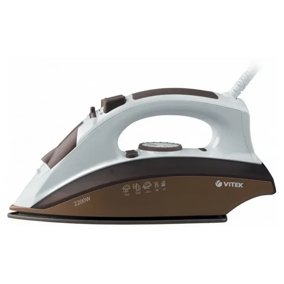 УТЮГ VITEK VT-1201, 2400ВТ, КОРИЧНЕВЫЙ