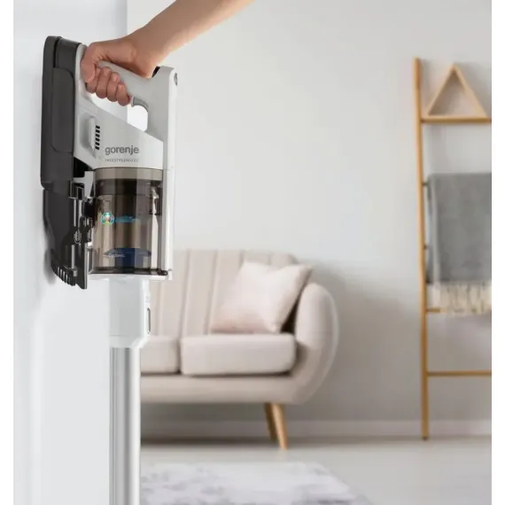 ВЕРТИКАЛЬНЫЙ БЕСПРОВОДНОЙ ПЫЛЕСОС GORENJE SVC252FMWT, БЕЛЫЙ