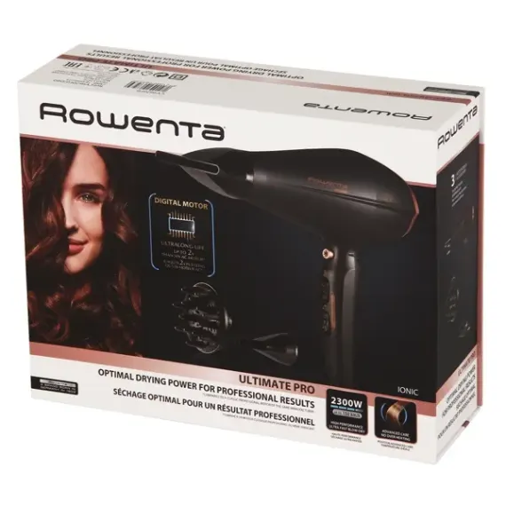 USCATOR DE PAR ROWENTA ULTIMATE PRO CV9620F0, 2300 W, NEGRU
