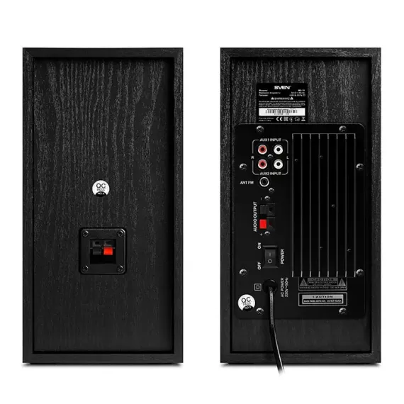 КОМПЬЮТЕРНЫЕ КОЛОНКИ 2.0 SVEN MC-10, ЧЁРНЫЙ