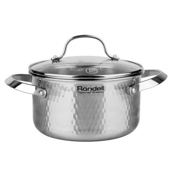 КАСТРЮЛЯ RONDELL RDS-1295, 5,6Л, СЕРЕБРИСТЫЙ
