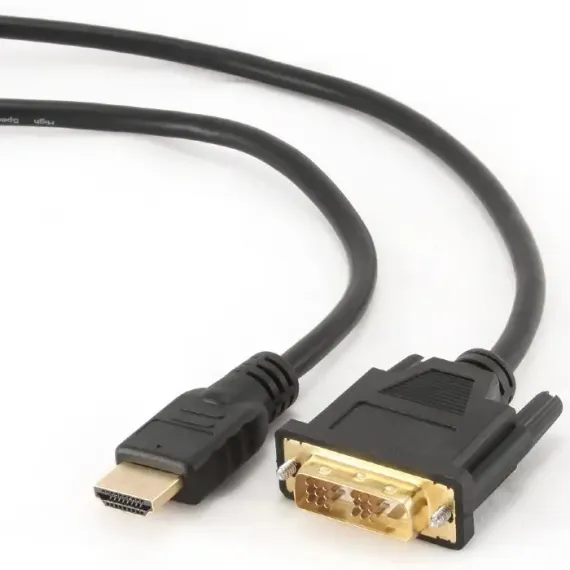ВИДЕО КАБЕЛЬ CABLEXPERT CC-HDMI-DVI-7.5MC, HDMI (M) - DVI-I (M), 7,5М, ЧЁРНЫЙ