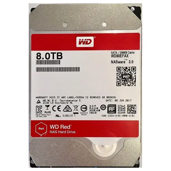 ЖЕСТКИЙ ДИСК WESTERN DIGITAL WD RED, 3.5",  8 TB