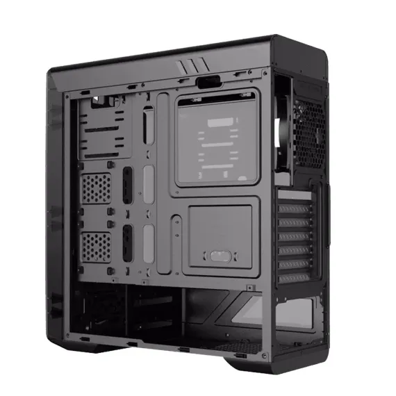CARCASA PC GAMEMAX MOONLIGHT FRGB, MIDI-TOWER, ATX, NEGRU