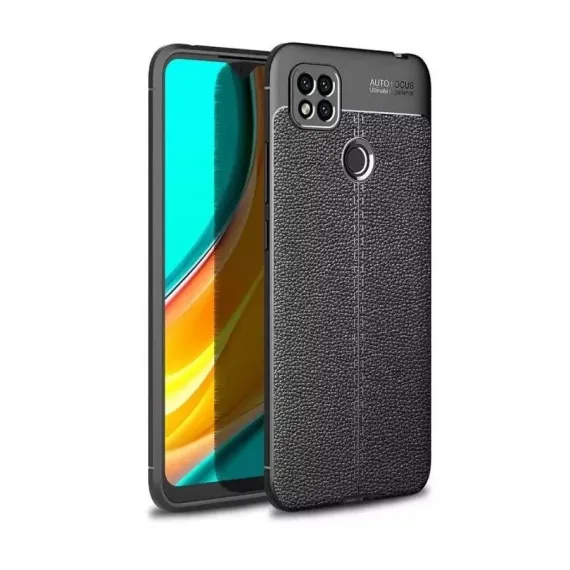 HUSA XCOVER REDMI 9C - LEATHER, NEGRU