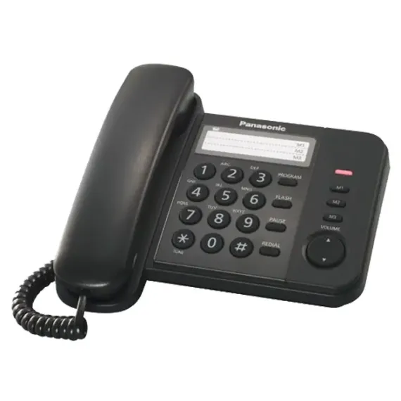 TELEFON CU FIR PANASONIC KX-TS2352, NEGRU