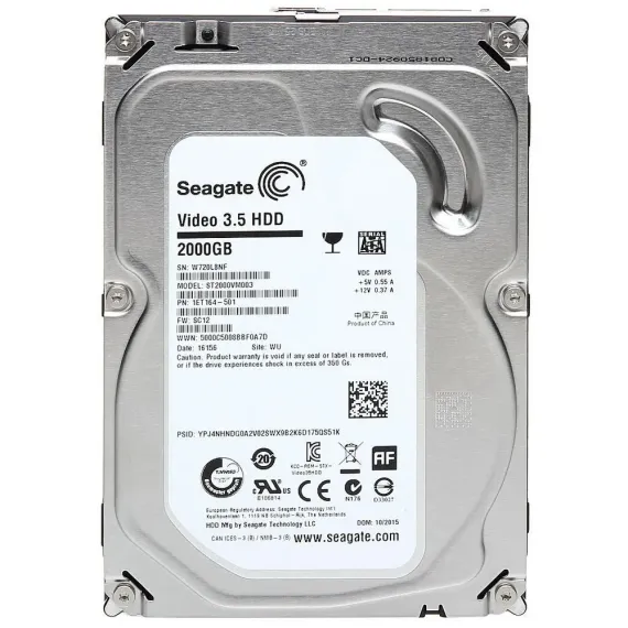 ЖЕСТКИЙ ДИСК SEAGATE VIDEO 3.5 HDD, 3.5", 2 ТБ