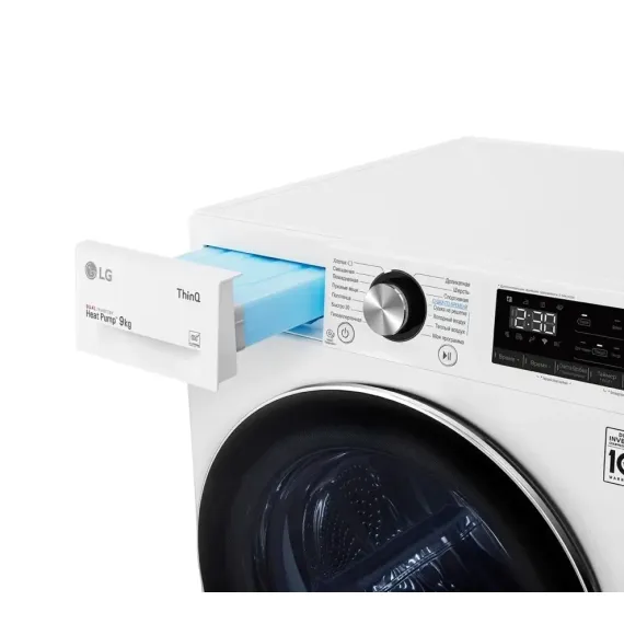 СУШИЛЬНАЯ МАШИНА LG DC90V9V9W, 9, БЕЛЫЙ