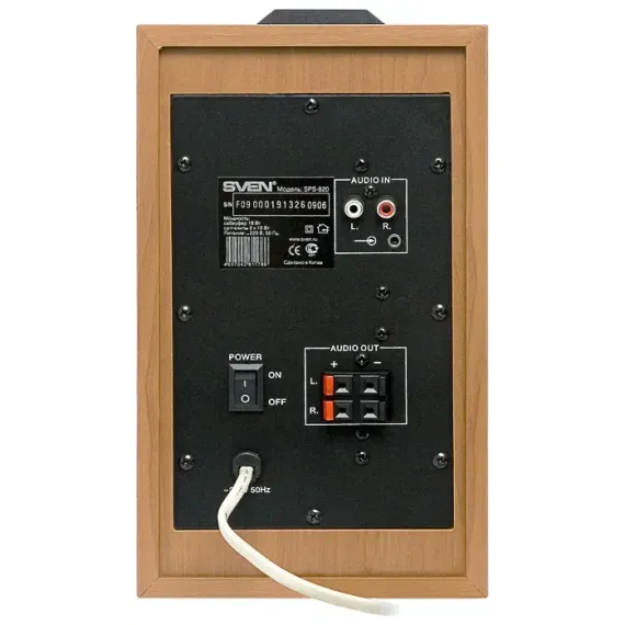 КОМПЬЮТЕРНЫЕ КОЛОНКИ 2.1 SVEN SPS-820, ДЕРЕВЯННЫЙ