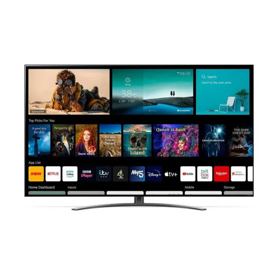 55" LED SMART ТЕЛЕВИЗОР LG 55NANO816PA, 3840 X 2160 4K, WEBOS, ЧЁРНЫЙ