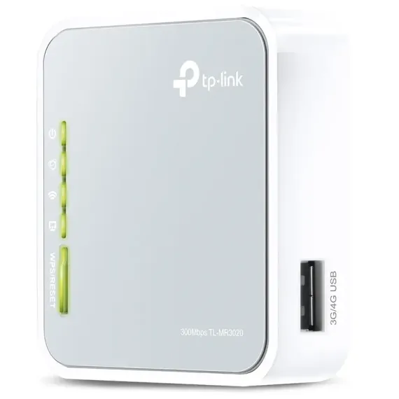 БЕСПРОВОДНОЙ МАРШРУТИЗАТОР TP-LINK TL-MR3020, 3G, 4G, БЕЛЫЙ