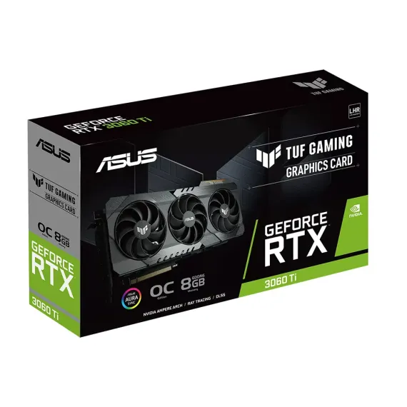 ВИДЕОКАРТА ASUS TUF-RTX3060TI-O8G-V2-GAMING,  8GB GDDR6 256БИТ