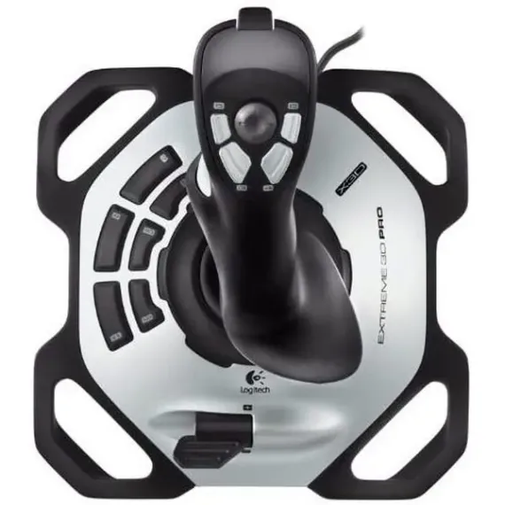JOYSTICK PENTRU JOCURI LOGITECH EXTREME 3D PRO, ARGINTIU