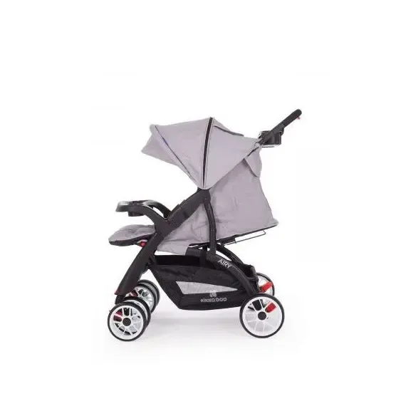 ПРОГУЛОЧНАЯ КОЛЯСКА KIKKA BOO AIRY, СВЕТЛО-СЕРЫЙ