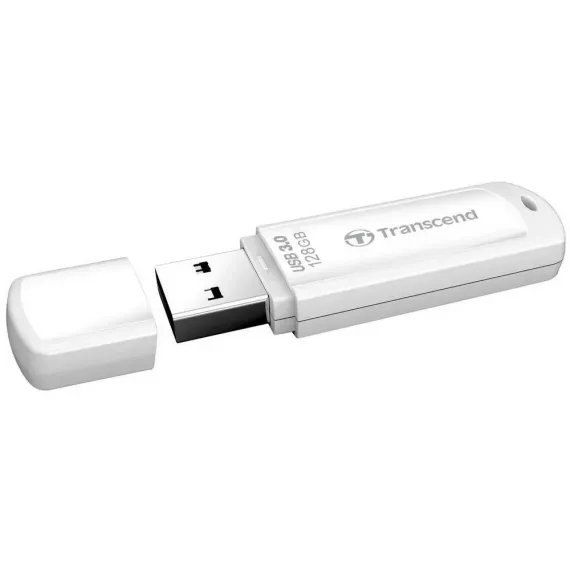 USB FLASH НАКОПИТЕЛЬ TRANSCEND JETFLASH 730, 128ГБ, БЕЛЫЙ