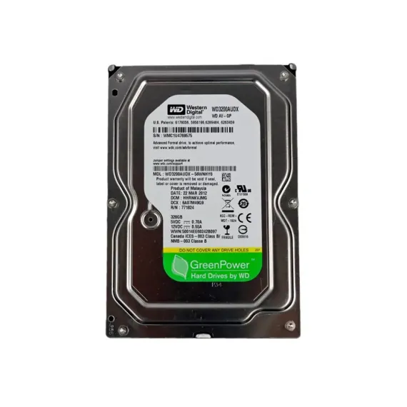 ЖЕСТКИЙ ДИСК WESTERN DIGITAL WD AV-GP, 3.5", 320 ГБ