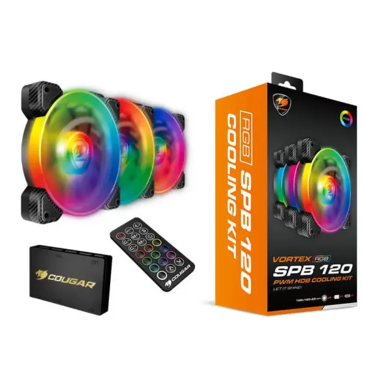 ВЕНТИЛЯТОР ДЛЯ ПК COUGAR CF-V12SET-SPBRGB, 120 ММ