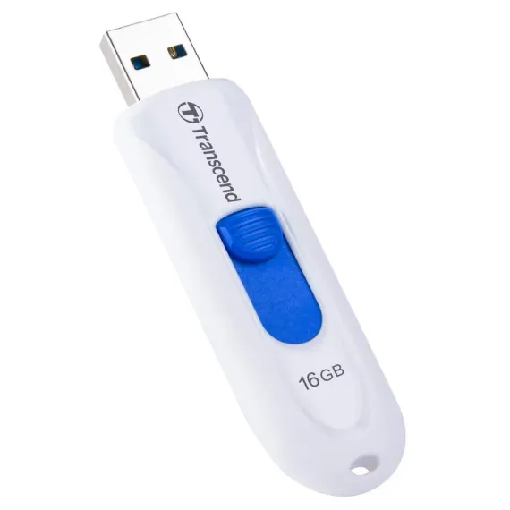 USB FLASH НАКОПИТЕЛЬ TRANSCEND JETFLASH 790, 16ГБ, БЕЛЫЙ