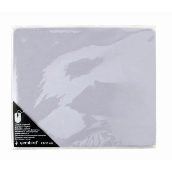 КОВРИК ДЛЯ МЫШИ GEMBIRD MP-PRINT-S, 220ММ X 180ММ, БЕЛЫЙ